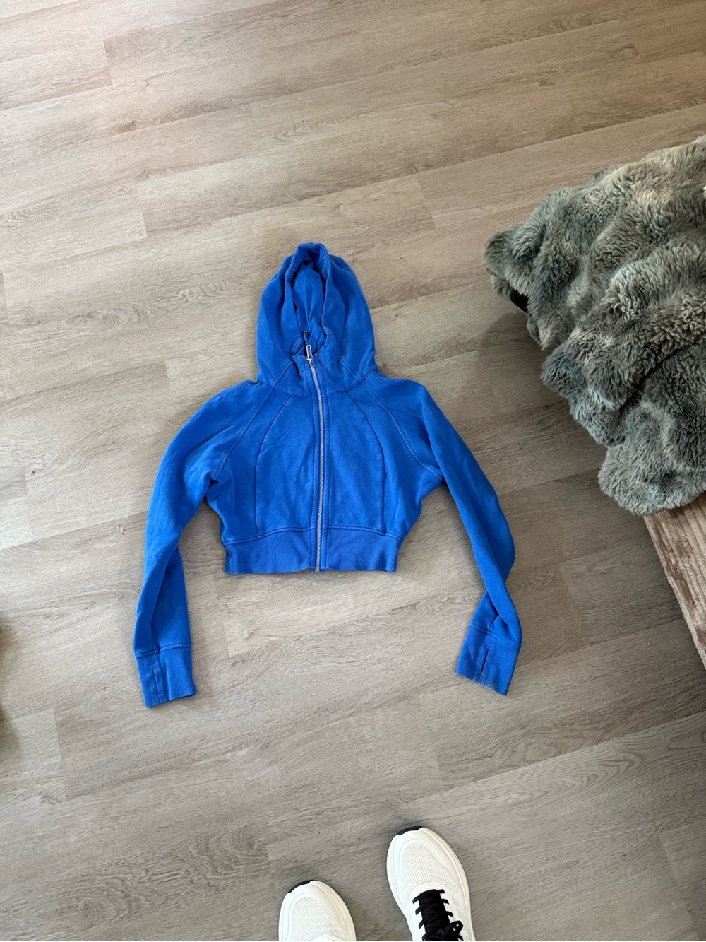 lululemon athletica Royal Blue Cropped Zip Hoodie
